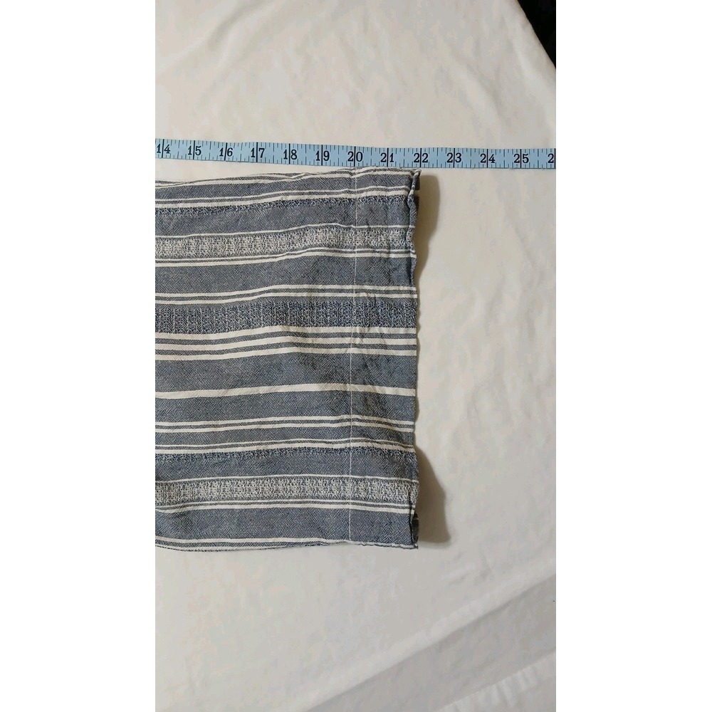 Bella Dahl Womens Striped Strapless Crop Jumpsuit Linen Blend Made In USA Size M - Picture 10 of 10
